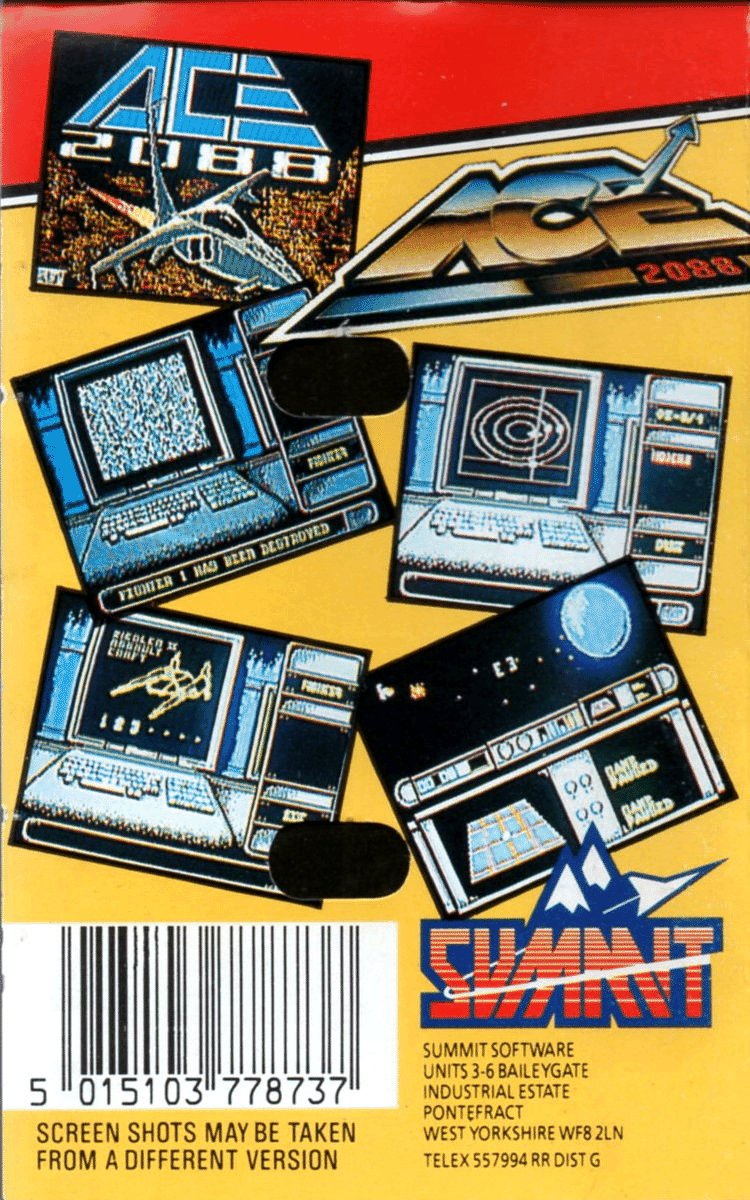 ACE 2 the Ultimate Head to Head Conflict box art for Commodore 64